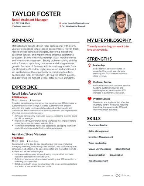 7 Assistant Manager Resume Examples for 2024 .